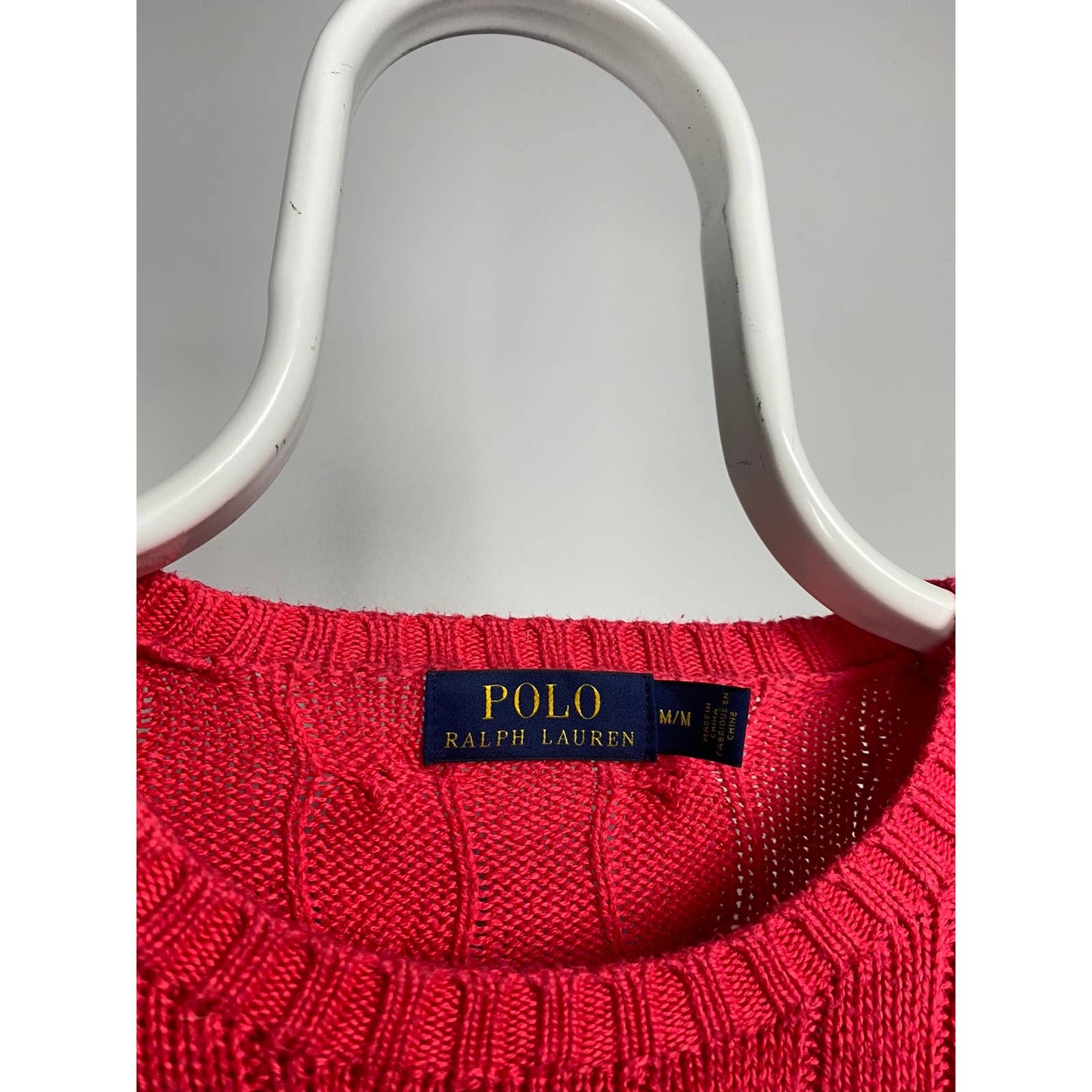 Polo Ralph Lauren Pink cable knit sweater