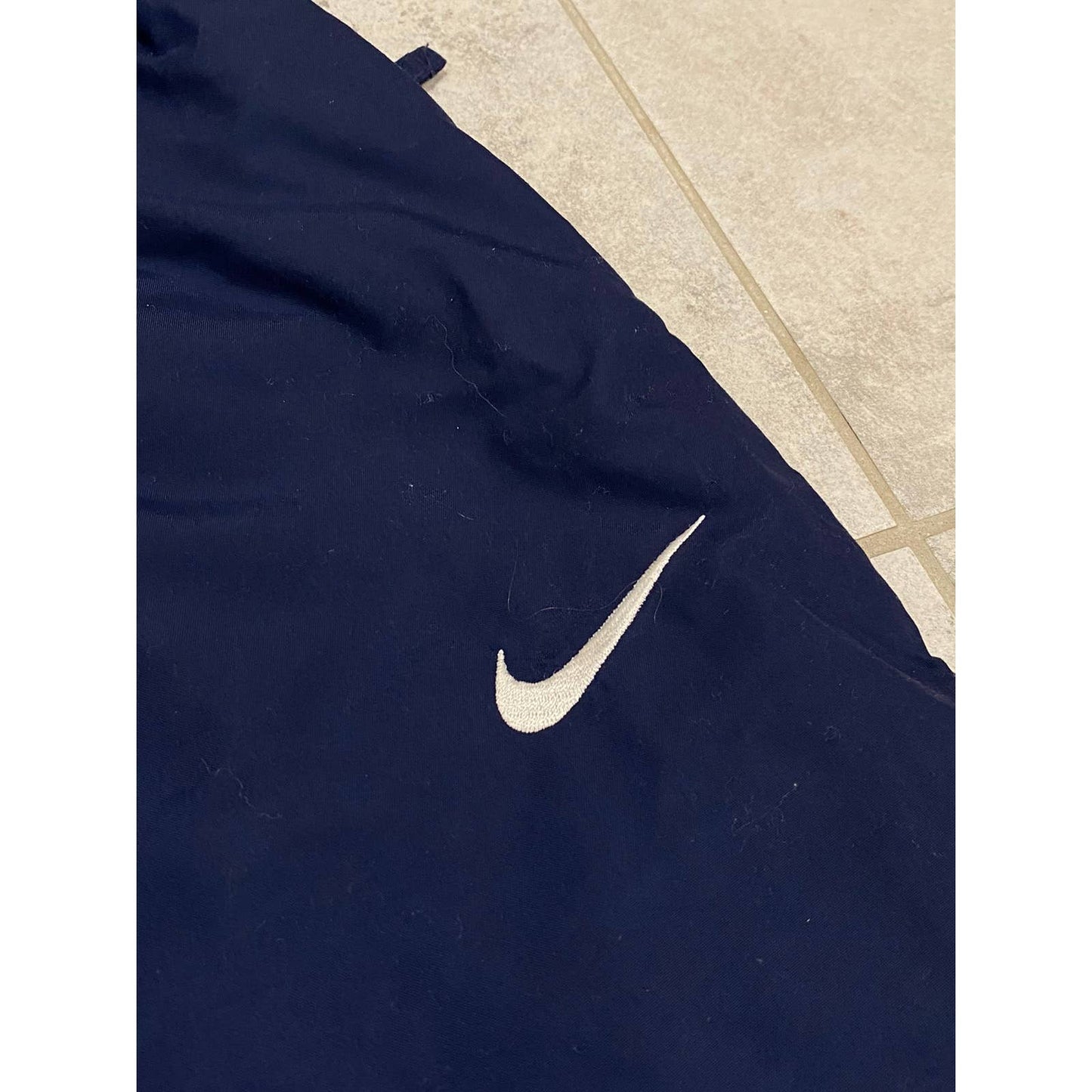 Nike vintage navy track pants small swoosh – Refitted