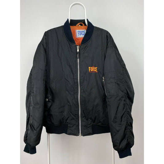 Vintage black bomber jacket Air Force