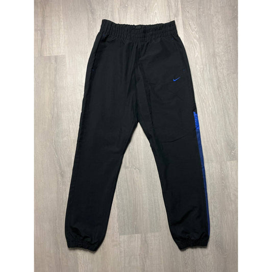 Nike vintage black blue track pants small swoosh spell out