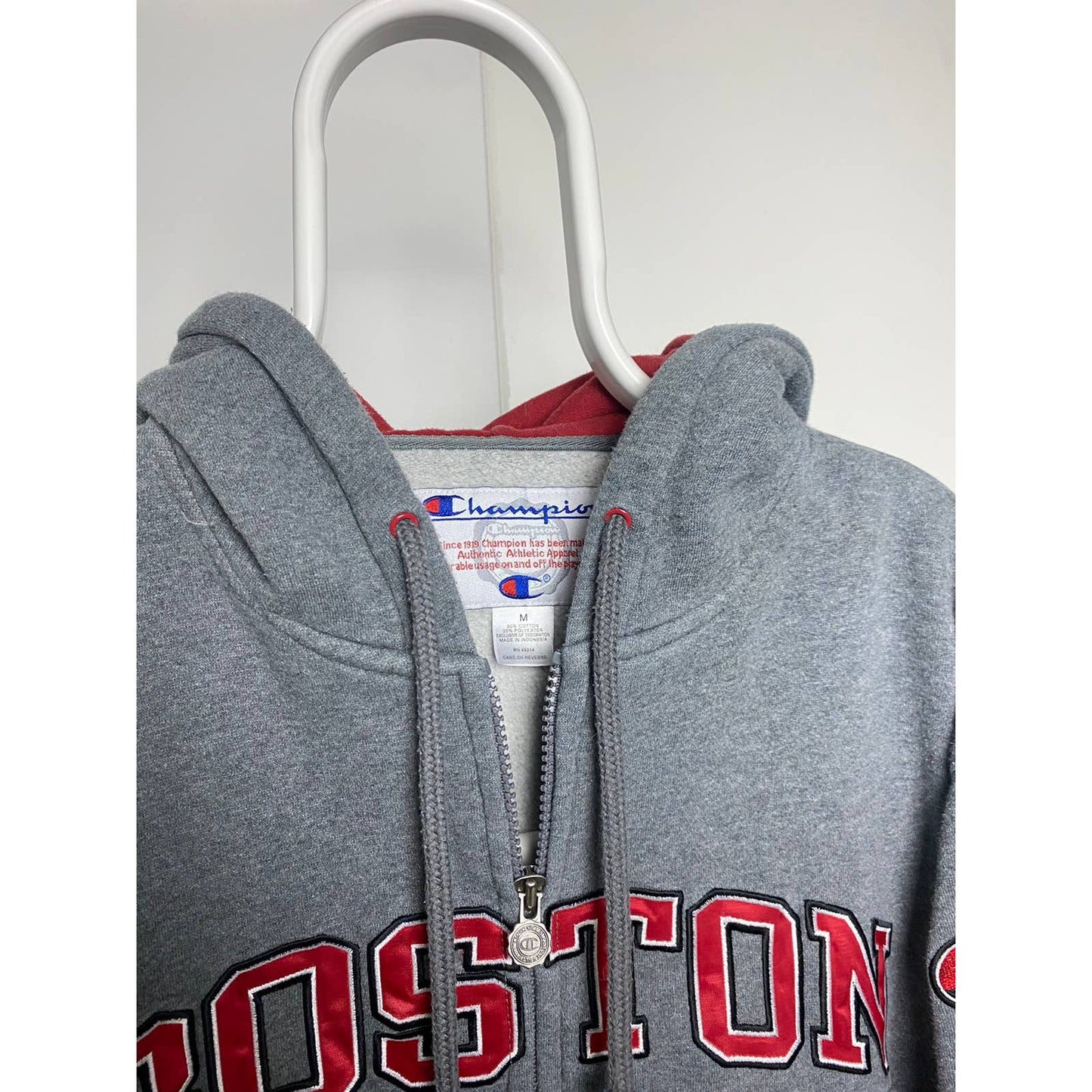 Boston Collage vintage champion hoodie big logo sweatshirt