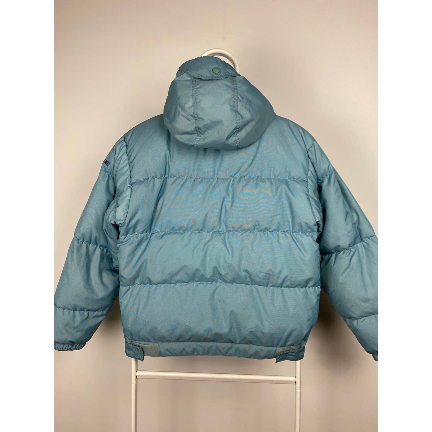 90s Nike vintage baby blue puffer jacket small swoosh