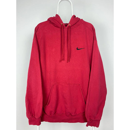 90s Nike vintage red hoodie small swoosh sweatshirt