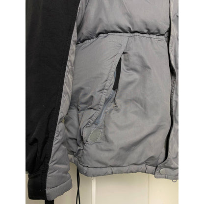 Nike vintage grey / black puffer jacket small hex logo 2000s