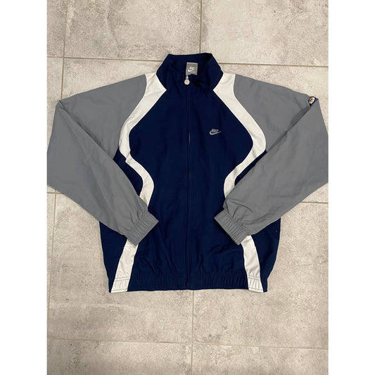 Nike TN vintage navy grey track jacket small logo 2000s