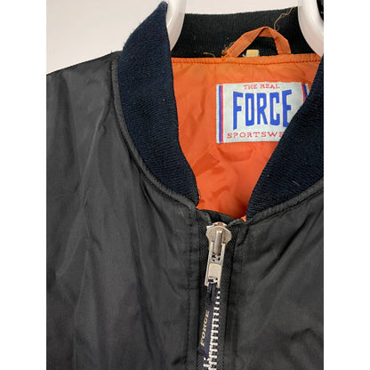 Vintage black bomber jacket Air Force