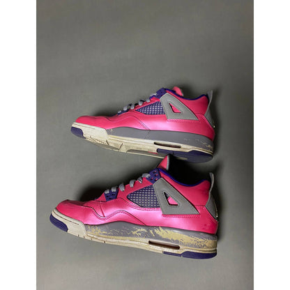 Air Jordan 4 Retro GS Pink Foil vintage aj4 sneakers