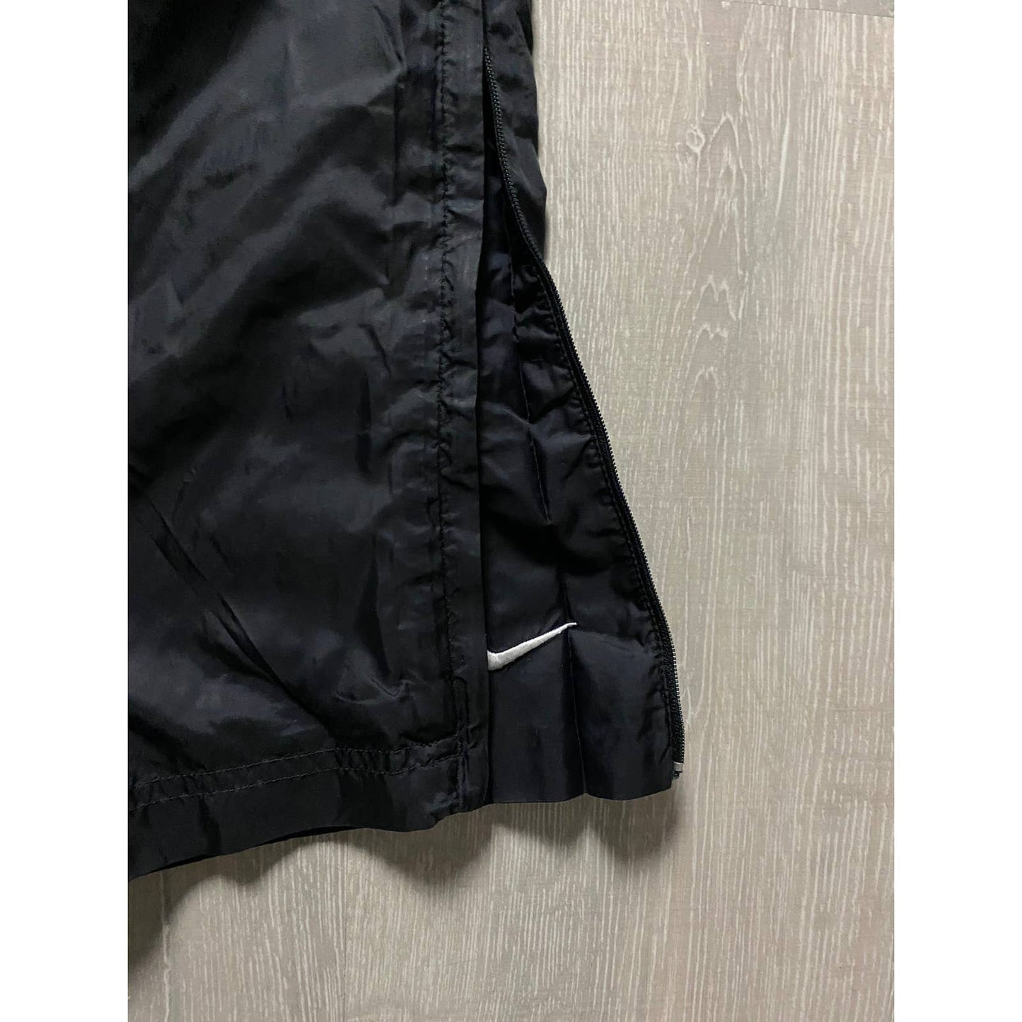 Nike vintage black track pants small swoosh 2000s parachute