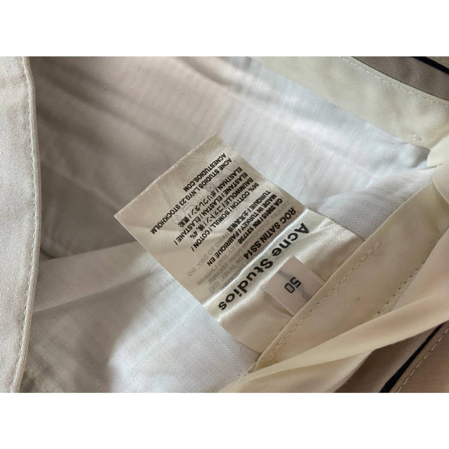 Acne Studios vintage beige chino pants