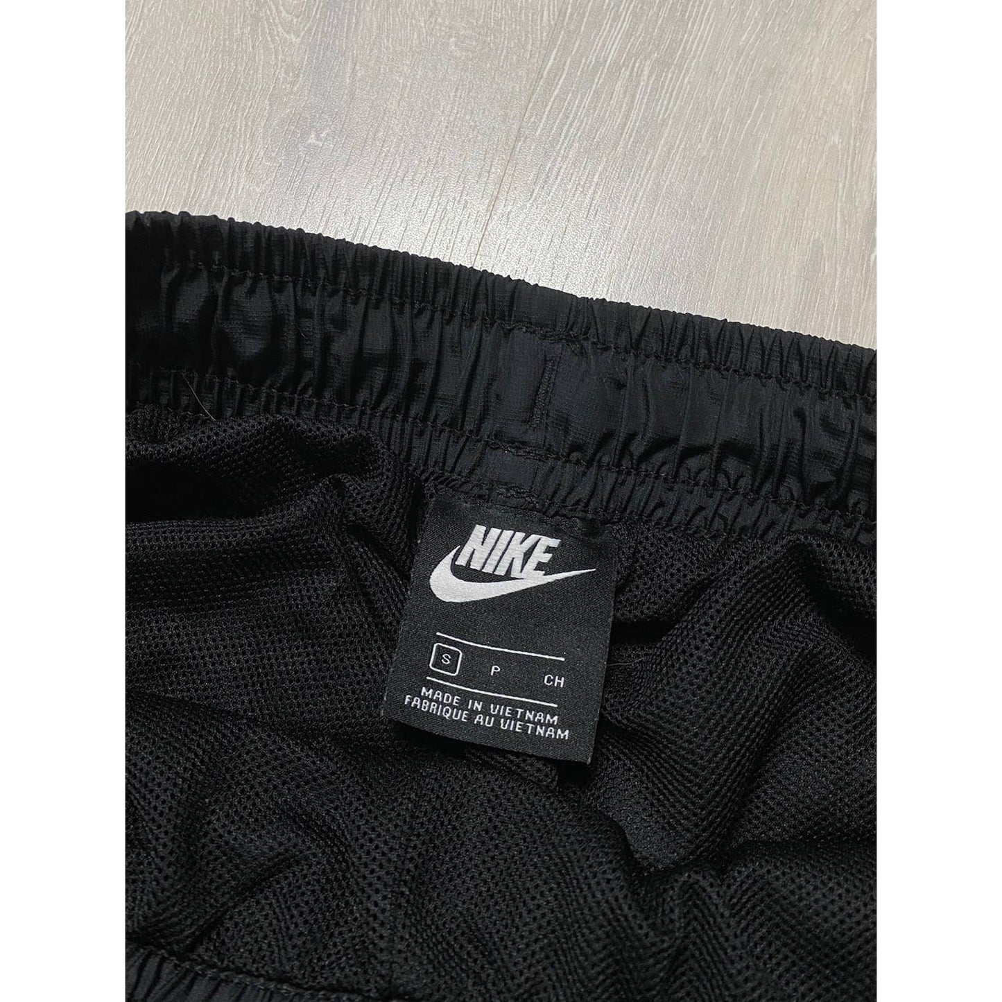 Nike vintage black track pants small swoosh spell out