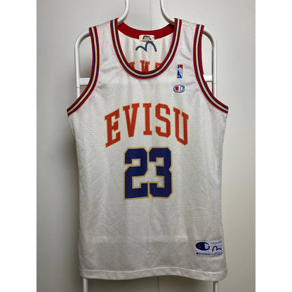 Evisu Jersey basketball 23 vintage very rare white red