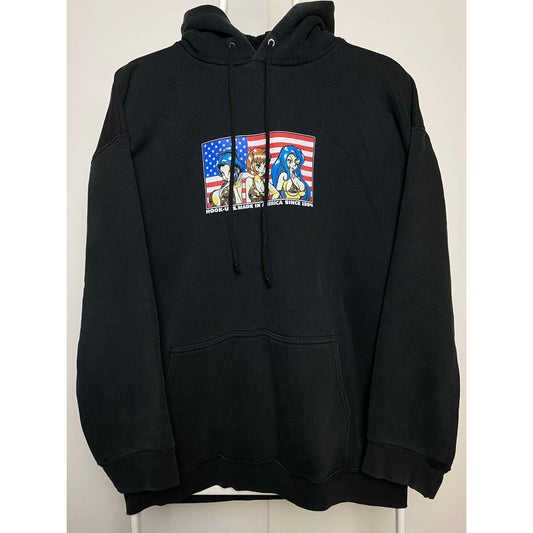 Hook-Ups vintage black sweatshirt skate graphic