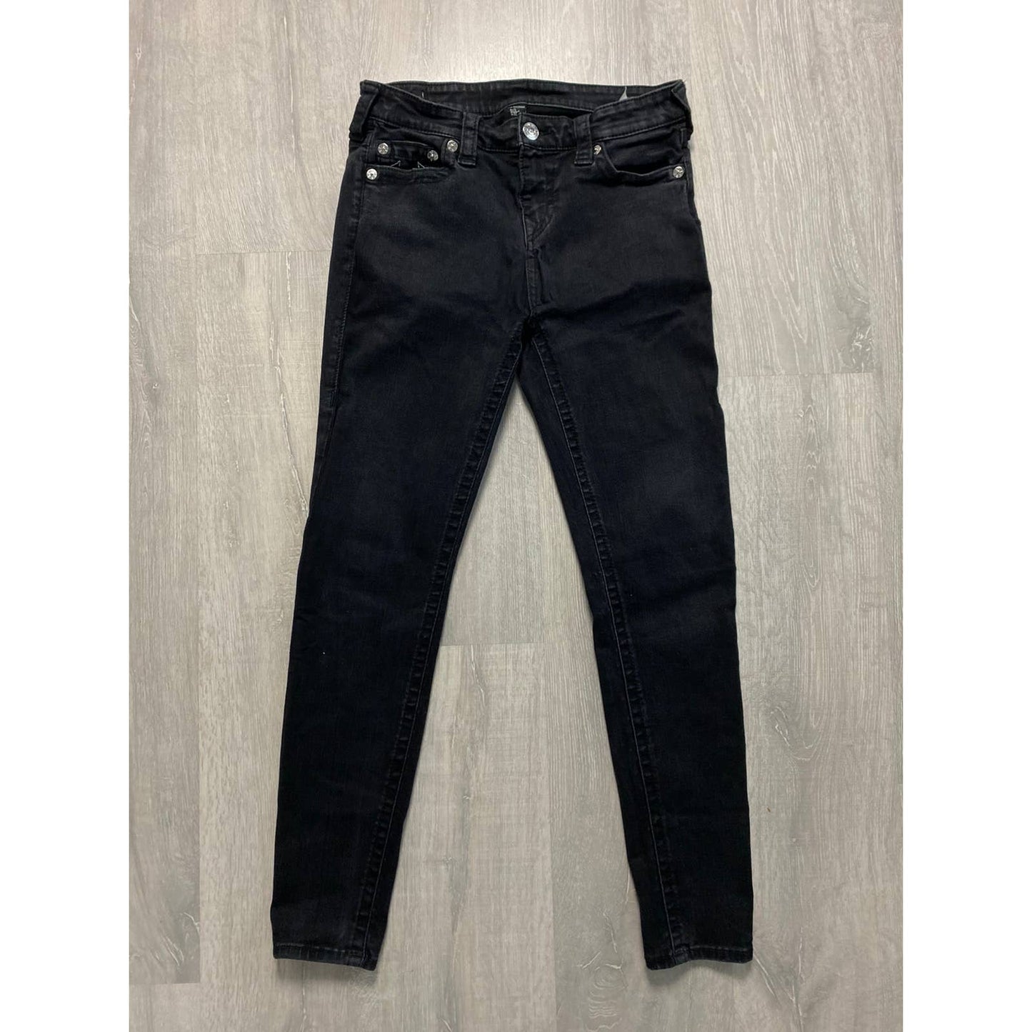 True Religion black jeans denim slim Y2K