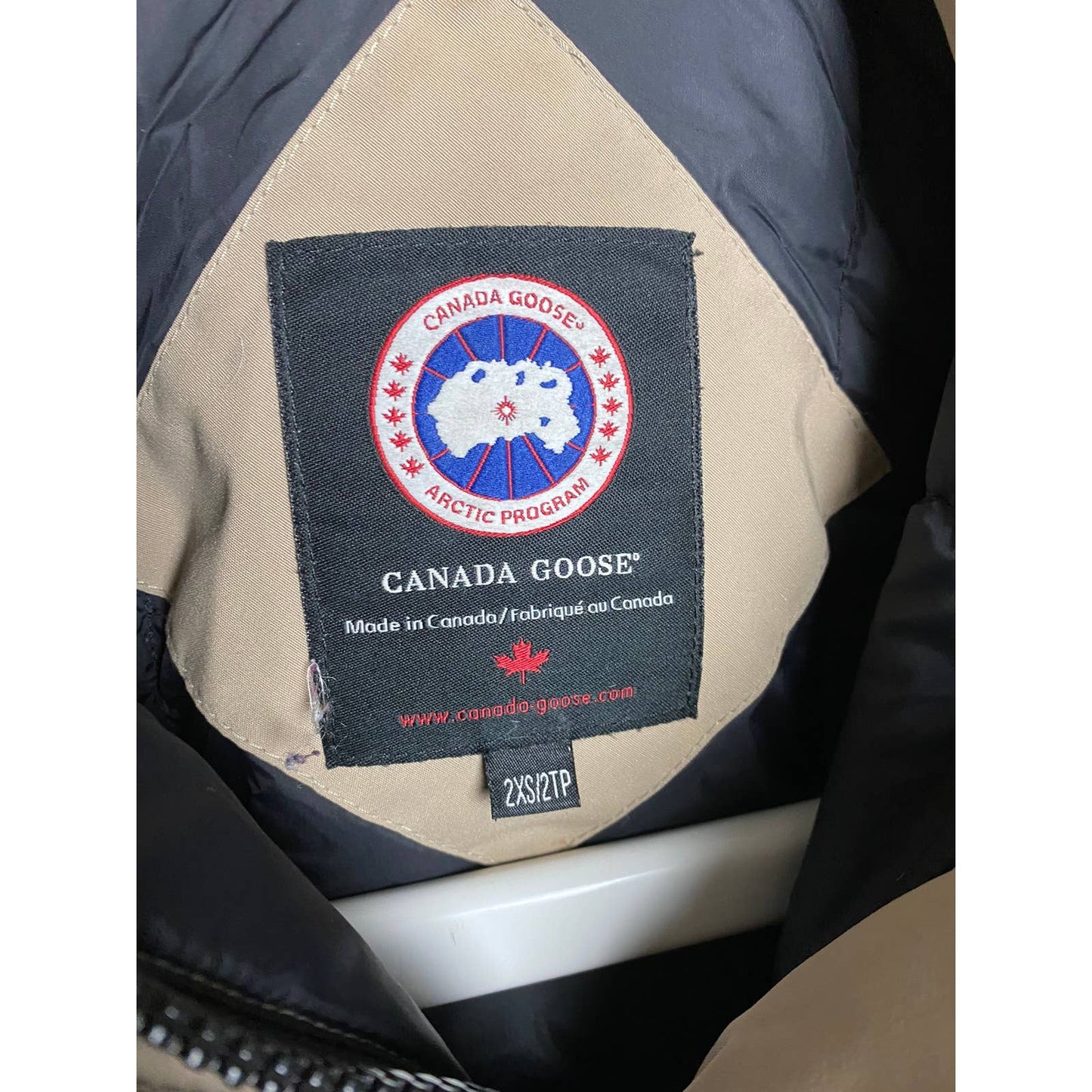 Canada Goose trillium parka jacket beige puffer