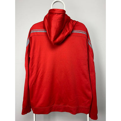 Nike vintage center swoosh hoodie red sweatshirt Y2K