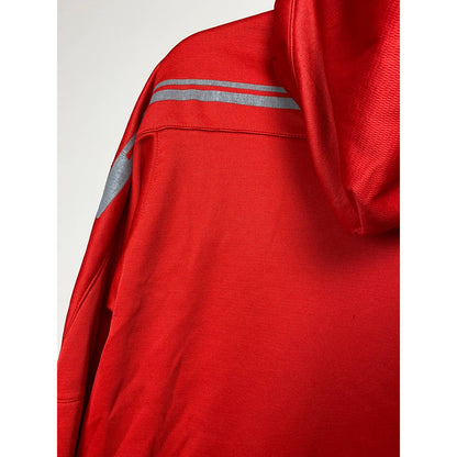 Nike vintage center swoosh hoodie red sweatshirt Y2K