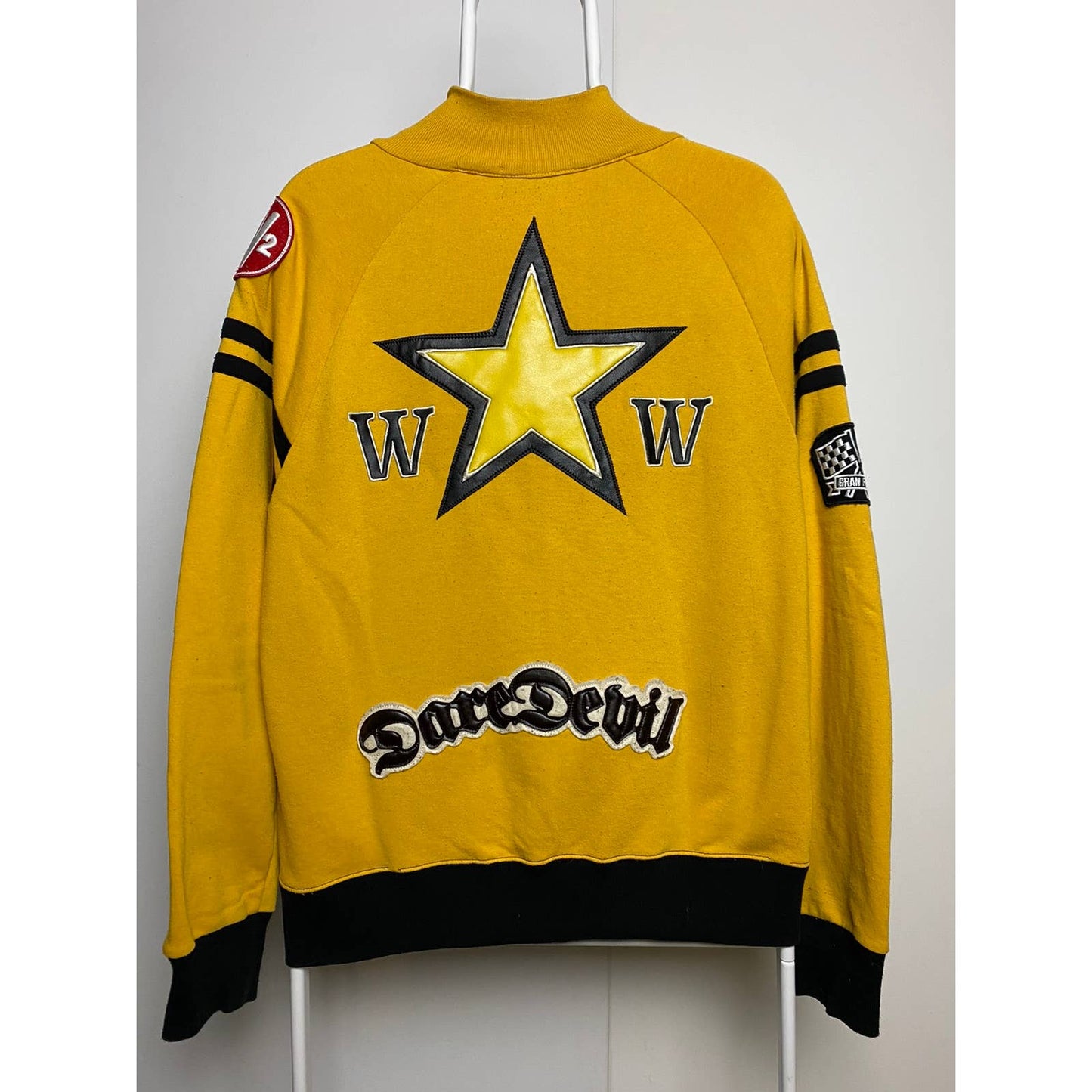 Rockers vintage Racing yellow zip sweatshirt blue one