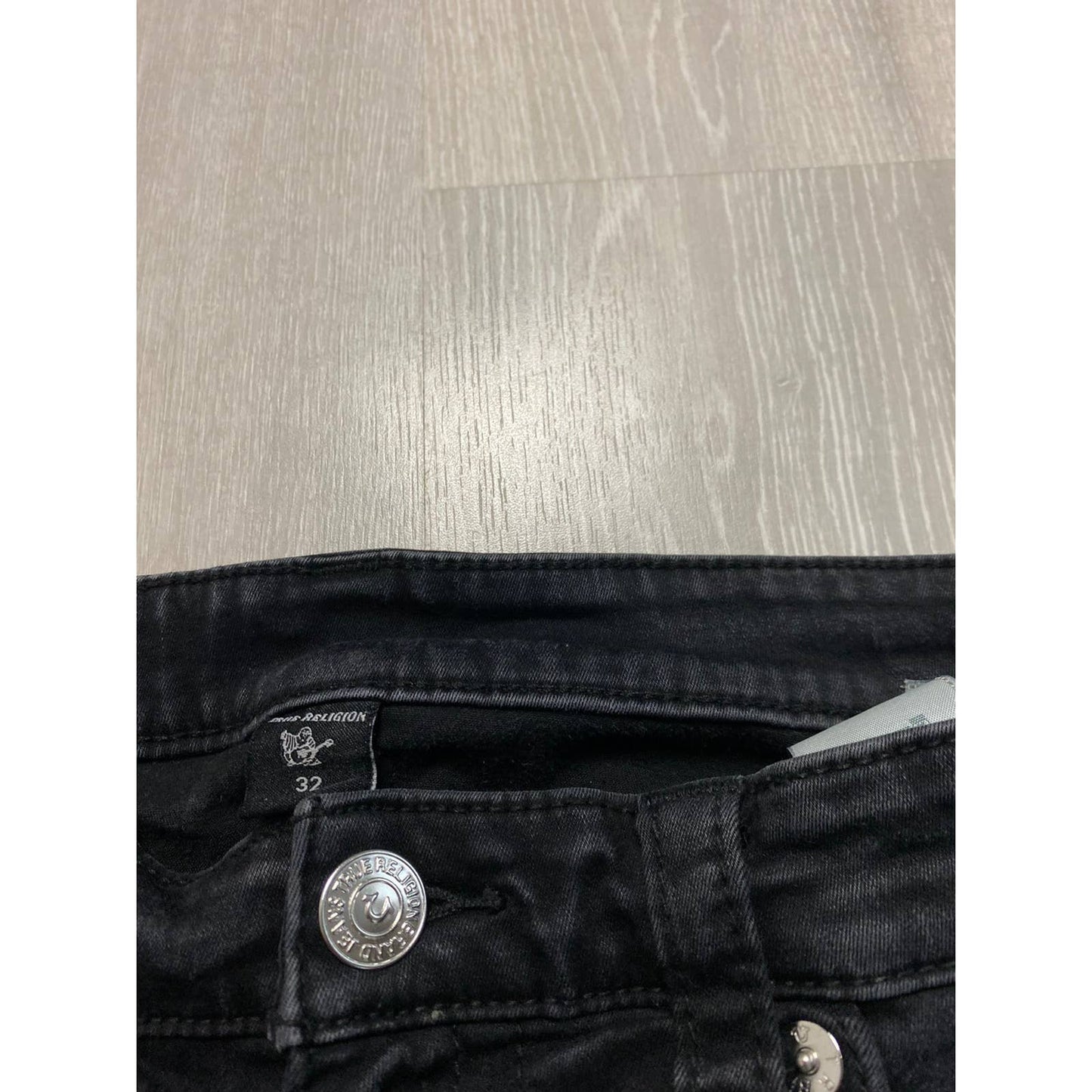 True Religion black jeans denim slim Y2K