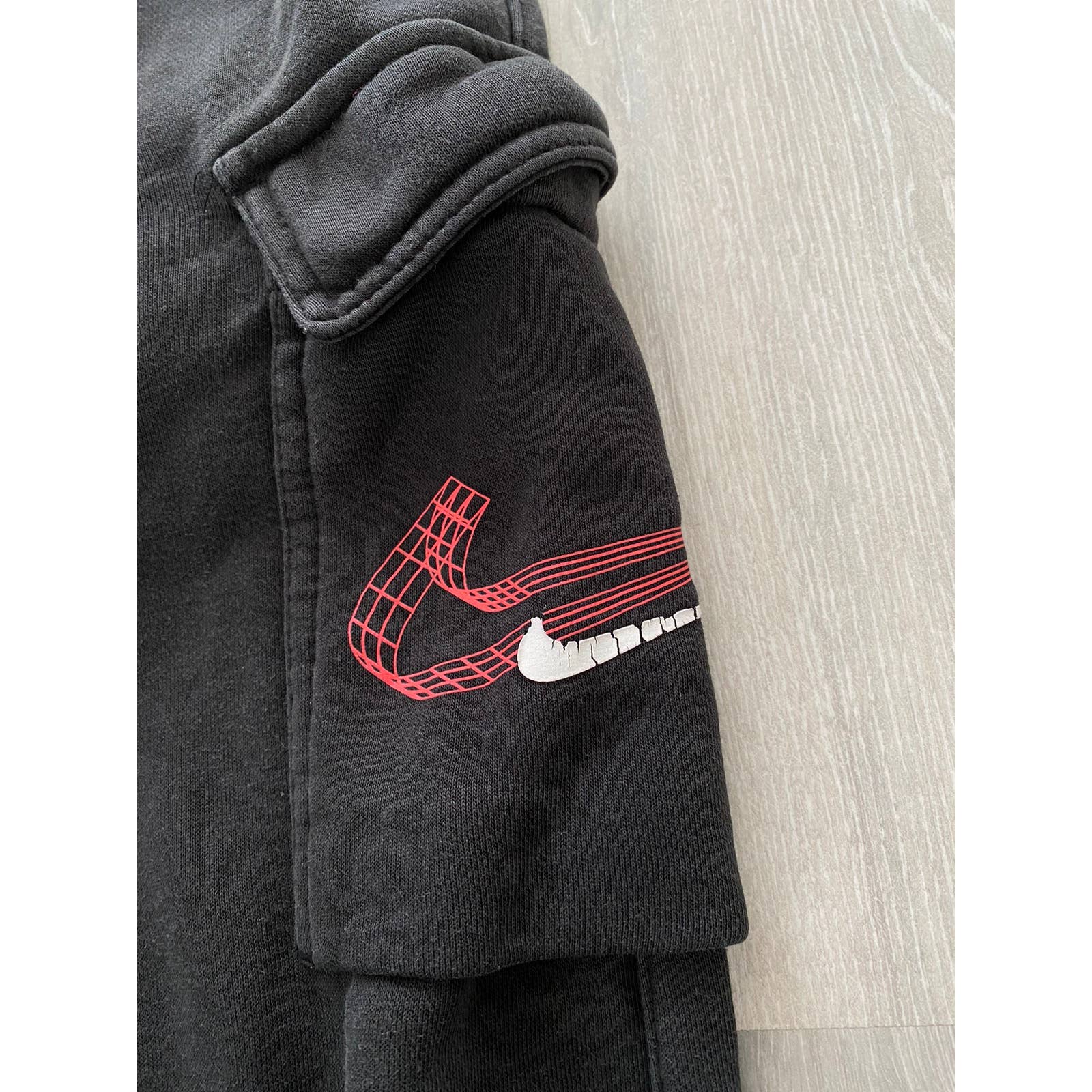 Nike double 2024 swoosh pants red