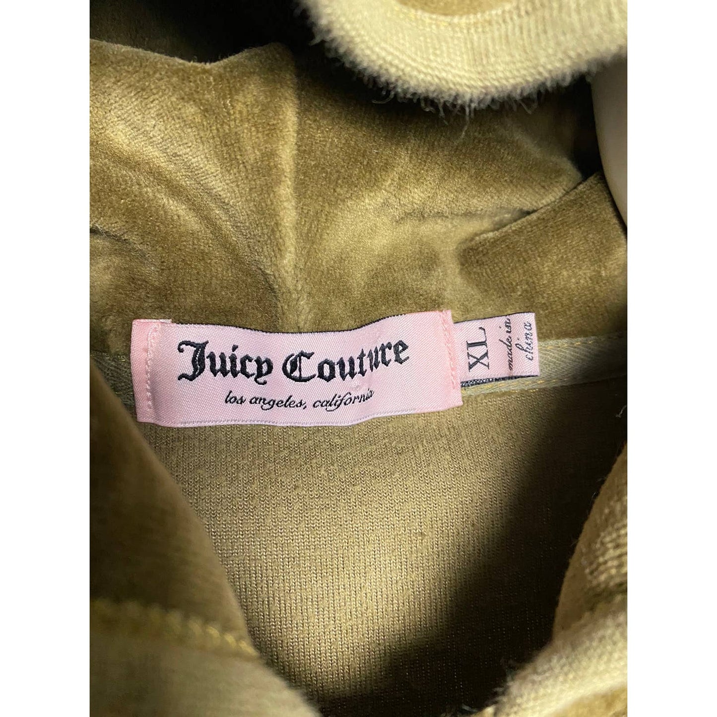 Juicy Couture vintage gold zip hoodie big logo Y2K