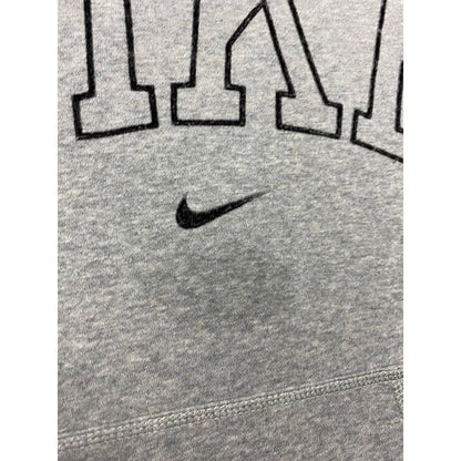 Nike spell out hoodie center swoosh grey collage vintage