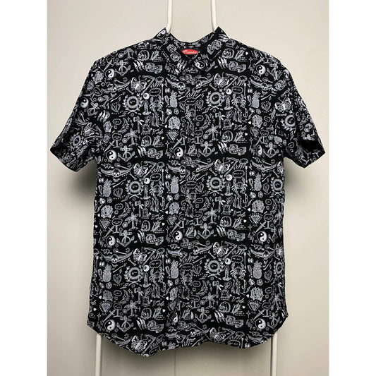 Mambo Vintage Loud Hawaiian Shirt black full print