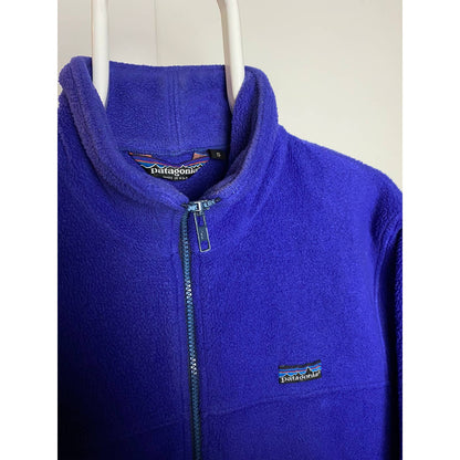 Patagonia vintage purple fleece full zip made in USA