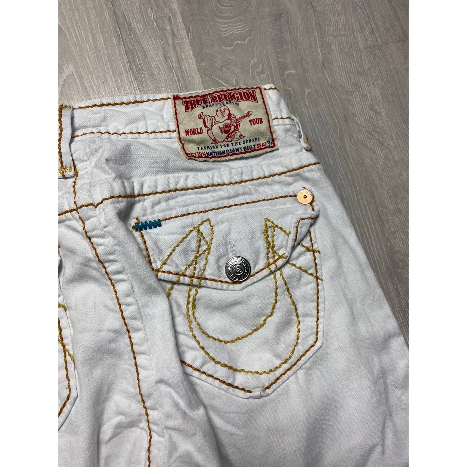 True religion best sale pants white