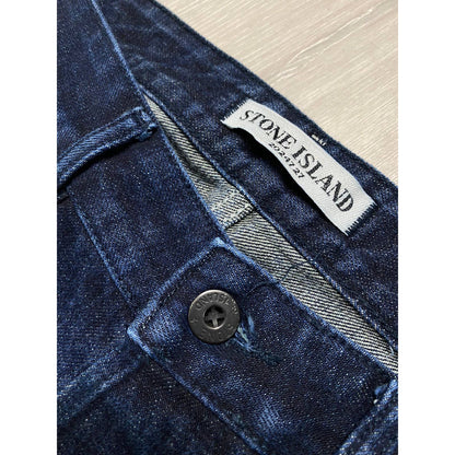 Stone Island vintage navy jeans with badge denim pants