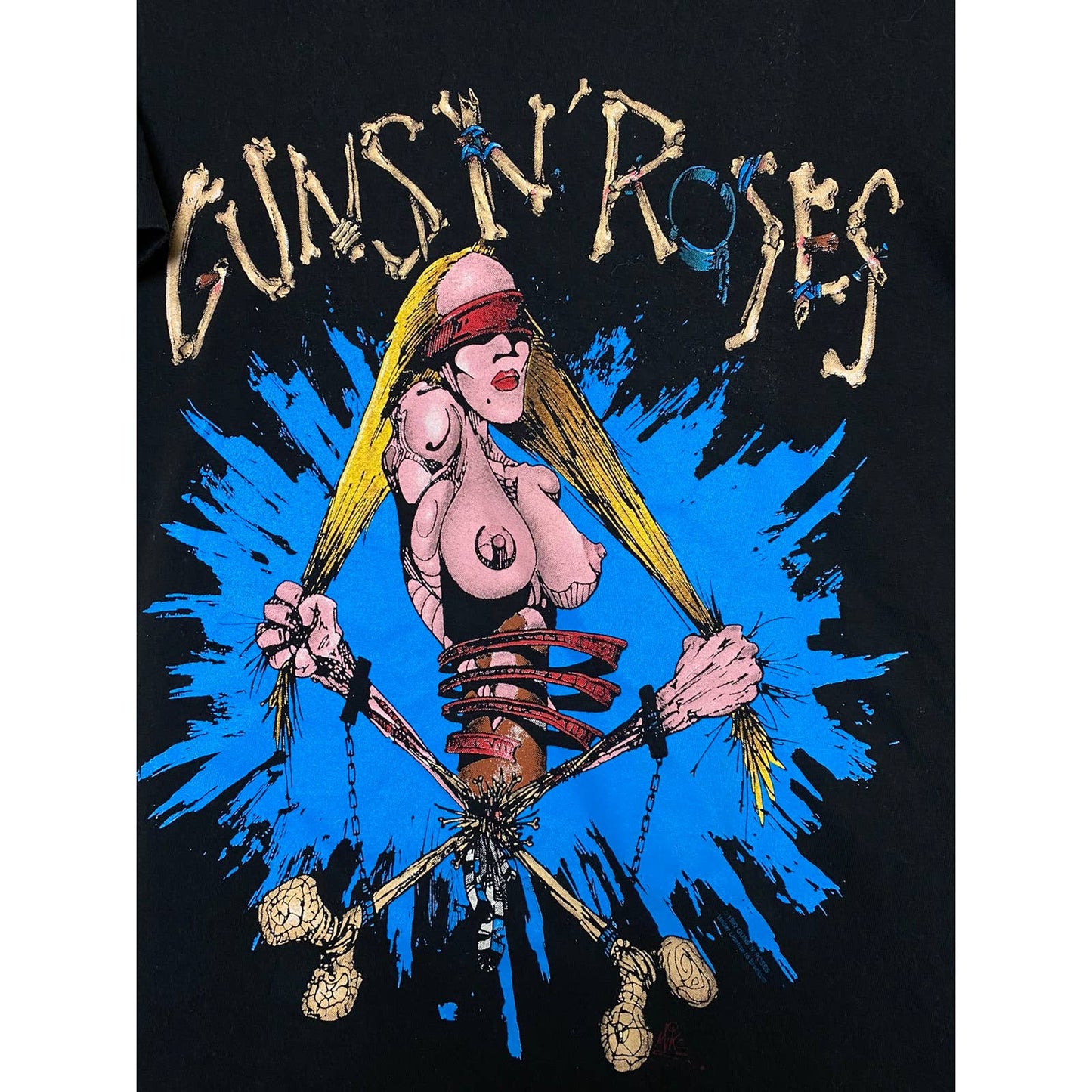 Vintage Guns N Roses Pretty Tied Up 1992 T Shirt Tee