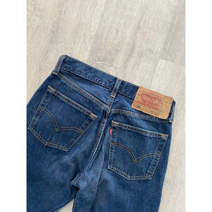 90s Levi’s 501 vintage blue jeans made in UK denim