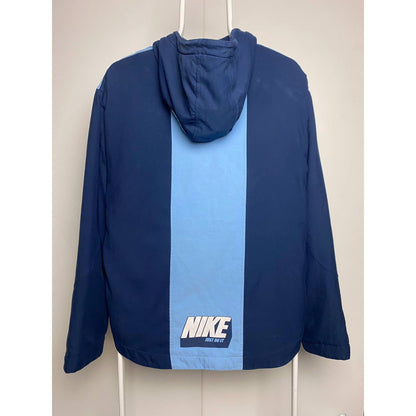 Nike vintage navy anorak jacket central swoosh fleece 2000s