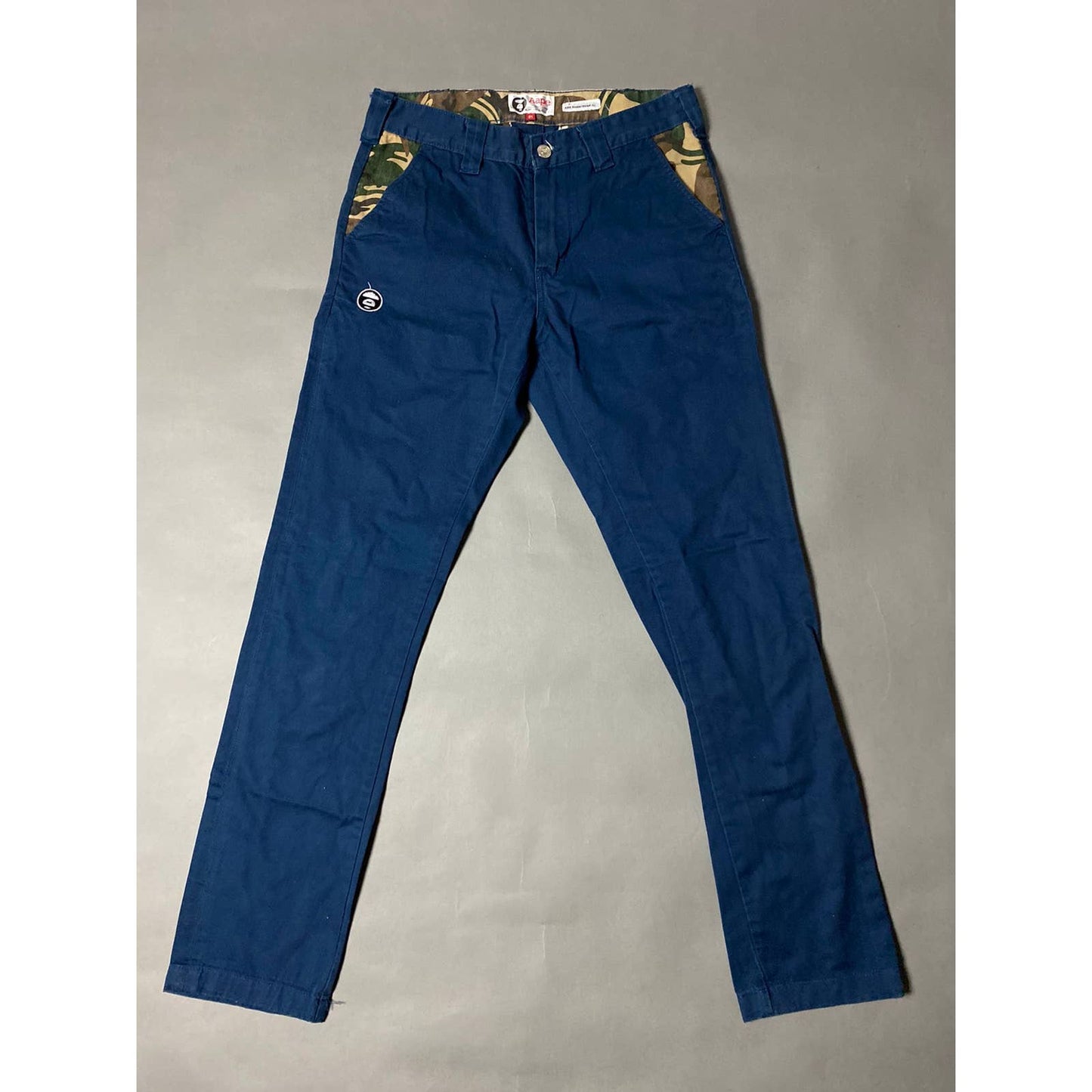 Aape vintage navy chino pants navy camo bape