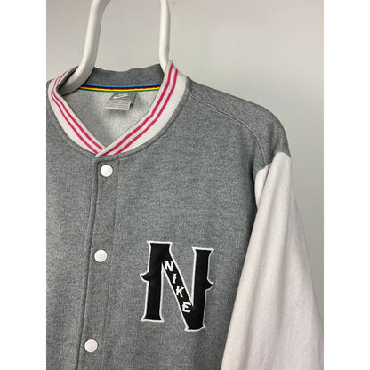 Nike vintage grey varsity jacket / sweatshirt multicolor